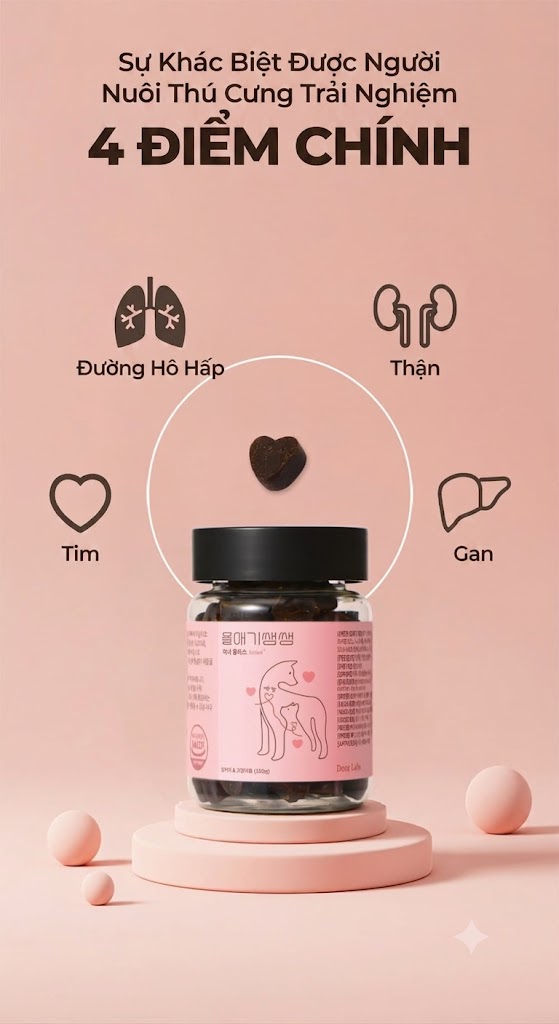 Combo Dear Labs For My Baby và Inner Plus chăm sóc sức khỏe cho mèo toàn diện