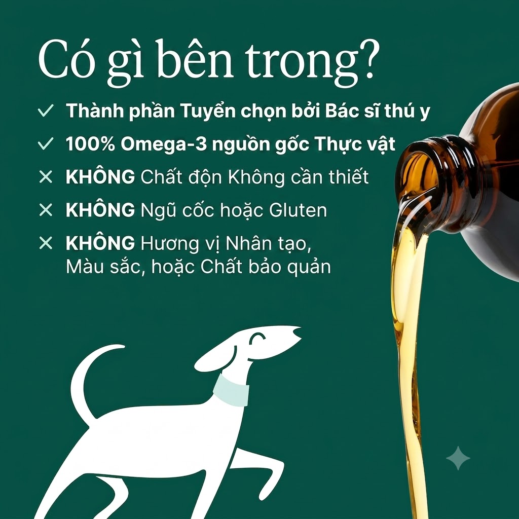 Dầu Tảo Omega 3s Fera Pets – Giải Pháp Hoàn Hảo Cho Da, Lông & Khớp Thú Cưng
