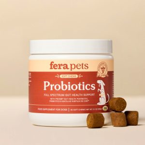 Viên nhai mềm hỗ trợ tiêu hóa Fera Pets Probiotics Soft Chews