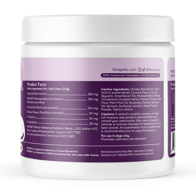 wjxqw5cfsuxvuhr16wfz Viên nhai mềm hỗ trợ giảm căng thẳng cho chó mèo Fera Pets Calming