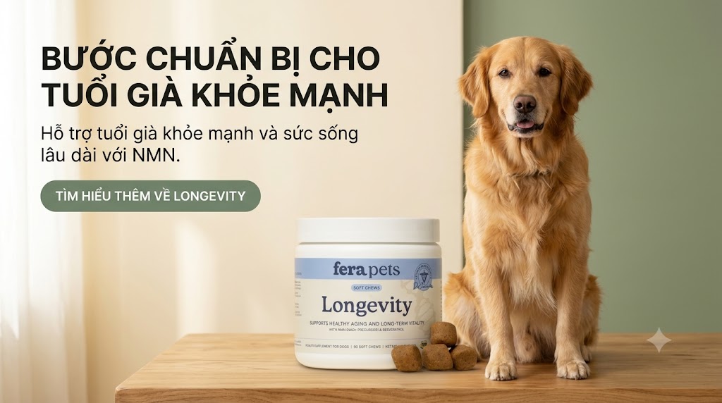 FAQ: Thắc mắc thường gặp về Longevity viên nhai mềm chống lão hóa cho chó